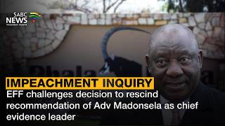 Details EFF challenges decision to rescind recommendation of Adv Madonsela as chief evidence leader Update