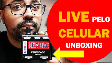 NEW LIVE | INTERFACE DE ÁUDIO PARA CELULAR (UNBOXING)