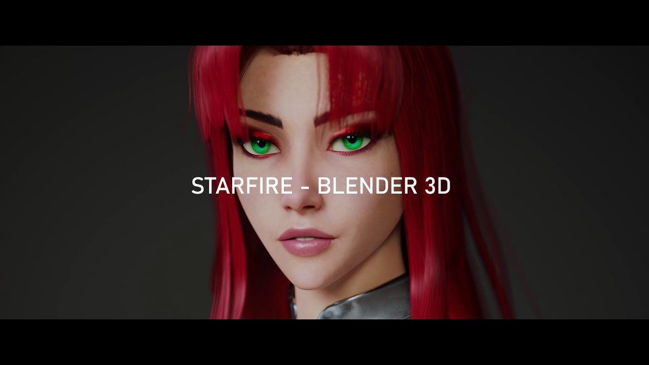 Teen titans Stylized Starfire rigged | 3D model