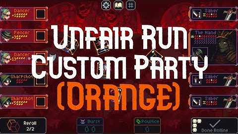 Slice & Dice - Custom Party, Unfair Difficulty, Orange Only