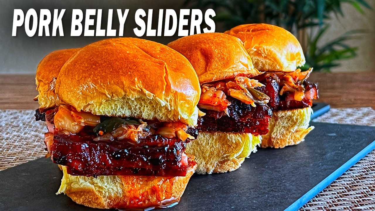 Korean Pork Belly Sliders Using Pork Belly Smoked On The Weber Kettle Korean Pork Belly Sliders Using Pork Belly Smoked On The Weber Kettle