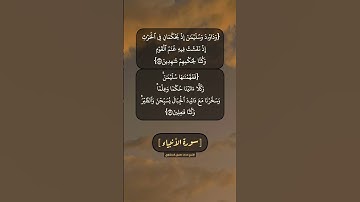 سورة الأنبياء الآية ٧٧ الى ٧٩ بصوت الشيخ محمد صديق المنشاوي