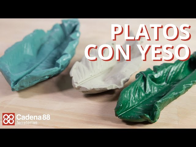 Manualidades con yeso: platos de yeso