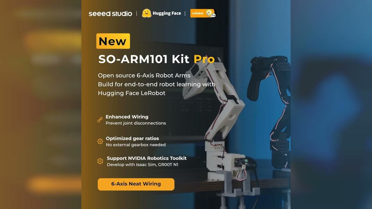 Review: AI Robotic Arm Kit with Servo Motors – LeRobot SO-ARM101 Pro Low-Cost (Without 3D Prin...