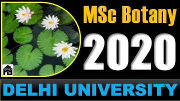 DU Botany 2020 Entrance Exam I Solved paper with Detailed Explanations I (Part III)