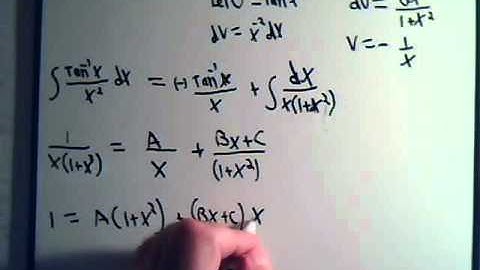 Integration By Partial Fractions Example 4