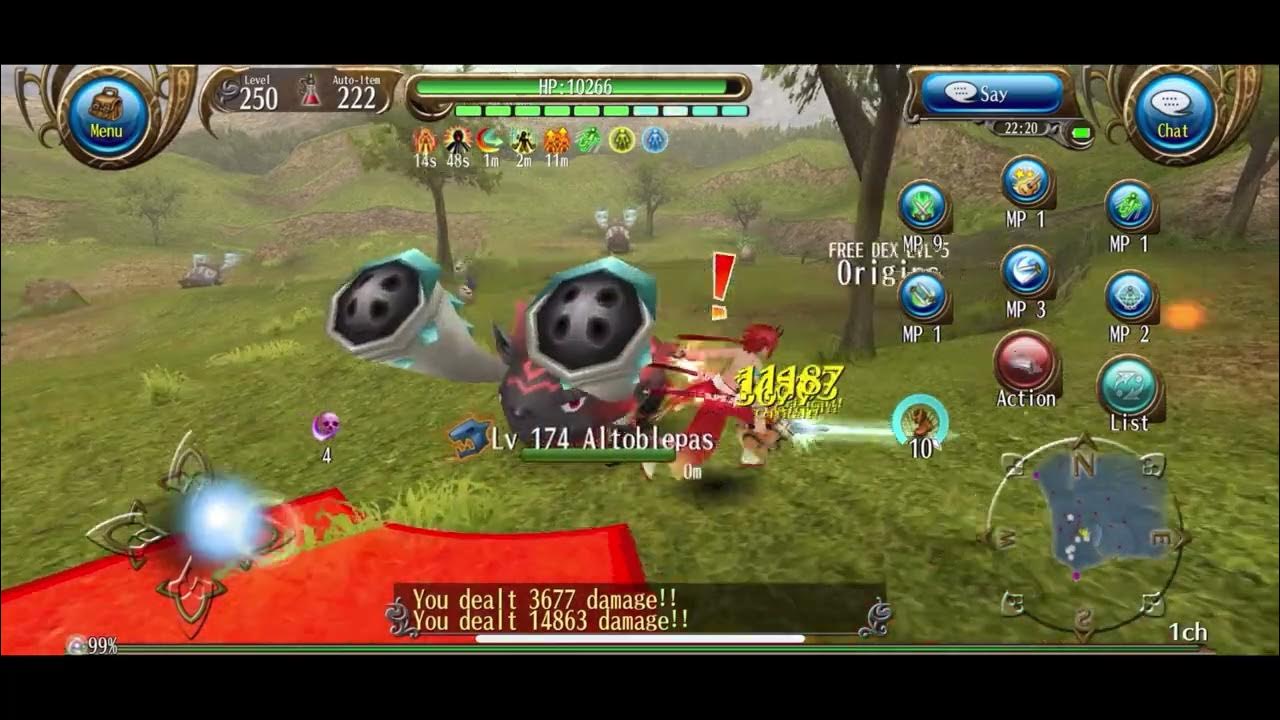 Toram online Dual sword 100 stability active berserk 😅) ds