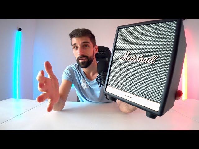 Marshall uxbridge altavoz con asistente google airplay chromecast bt  premium unboxing test y opinion 