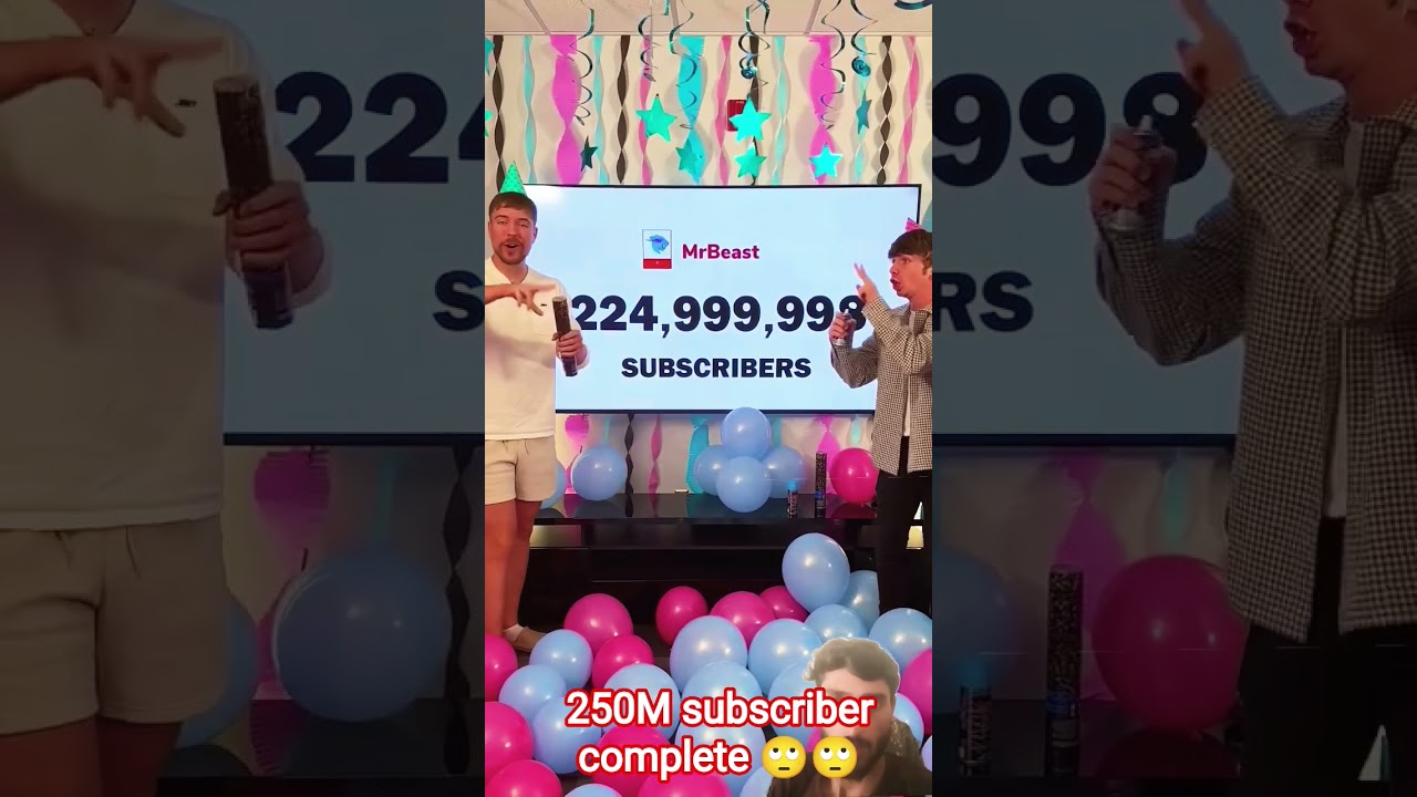 250 million subscriber one subscriber 250 million complete 🙄🙄