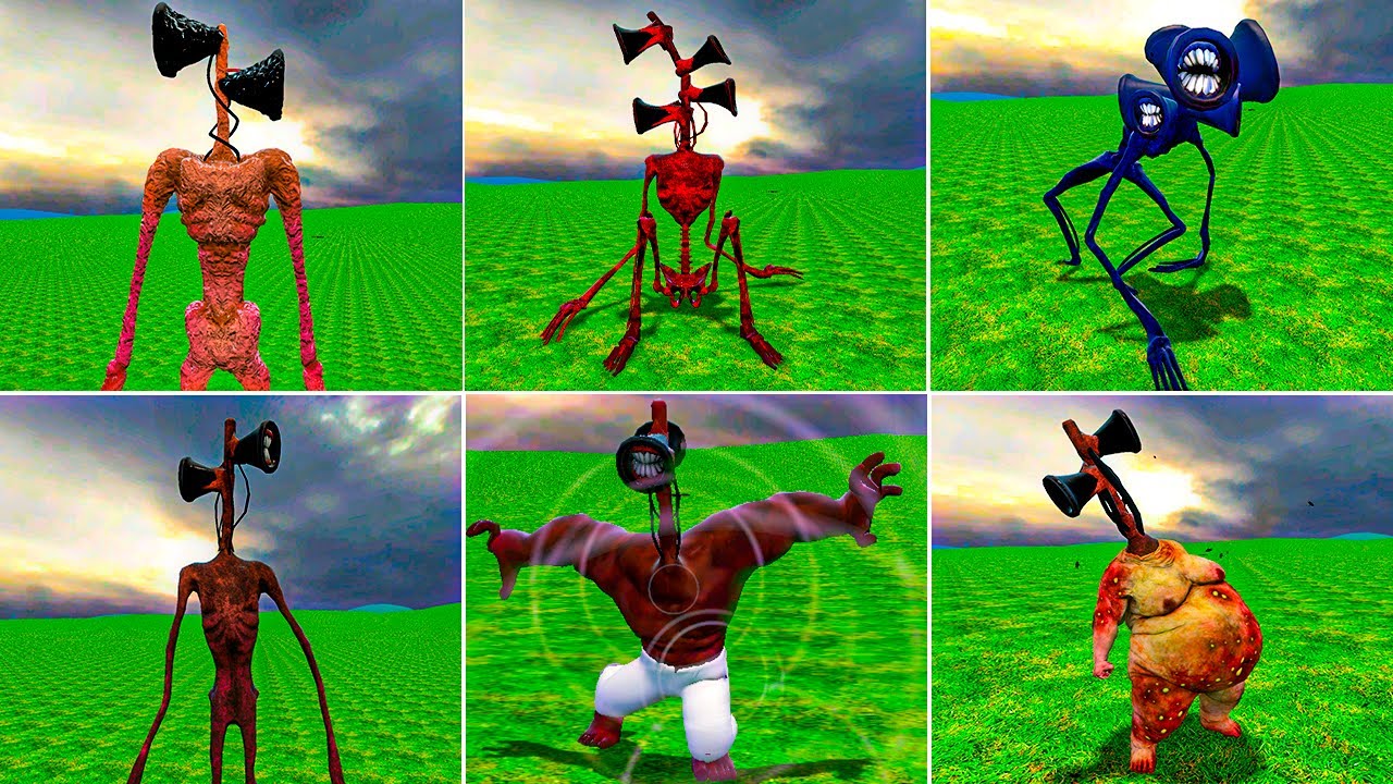 PLAYING AS ALL SIREN HEAD TREVOR HENDERSON CREATURES in Garry's Mod ...