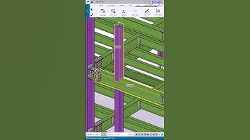 Create column seating connection in Tekla Structures  #teklastructures #architecture #construction