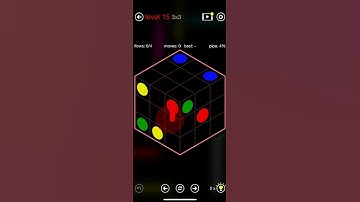 Flow Free - Cubes - Cube Pack - Level 15 (3x3)