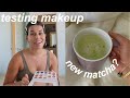 chill days: testing new makeup & my thoughts, new matcha