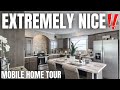 This LARGE mobile home is fit for a KING &amp; QUEEN! New Prefab House Tour