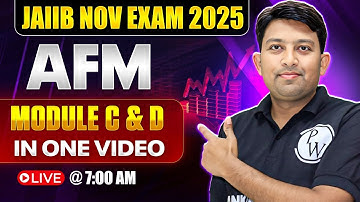 JAIIB Marathon Nov 2025 | JAIIB AFM Module C & D Marathon | JAIIB AFM Marathon | by Arvind Sir