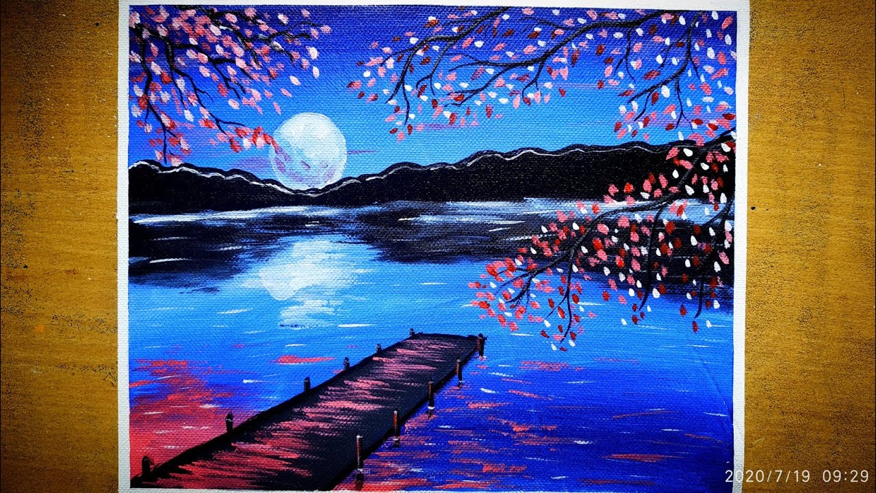 night landscape paintings