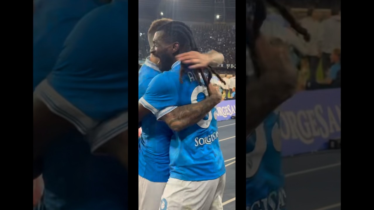 NAPOLI INTER 2-0: esulta ZAMBO ANGUISSAAA 