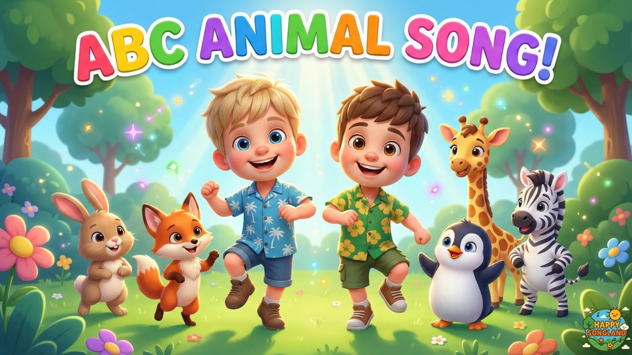 ABC Animal Adventure Song Learn Alphabet With Cute Animals & Kids Fun ...