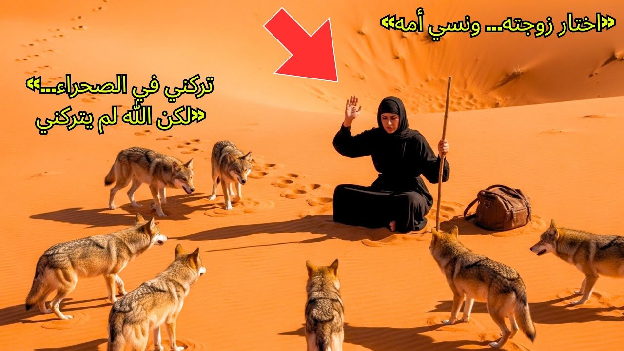 ترك أمه وحيدة في الصحراء لإرضاء زوجته... لكن حين اقتربت الذئاب من جسدها، حدث ما لم يتوقّعه أحد!