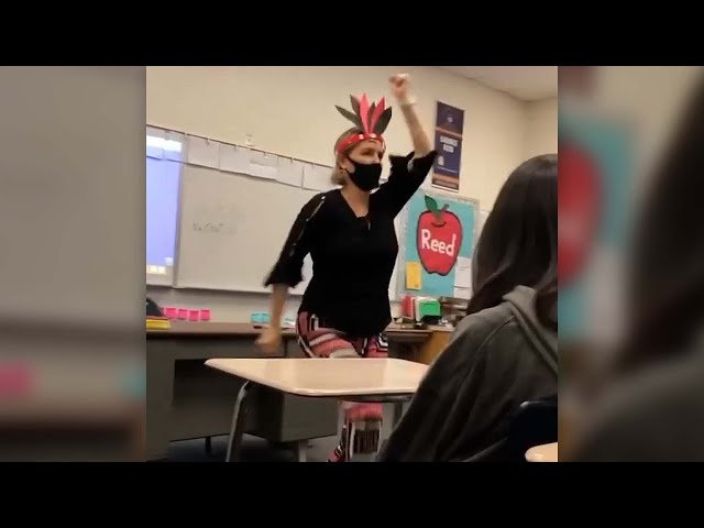 Teacher placed on leave after Native American student records incident | APTN News class=