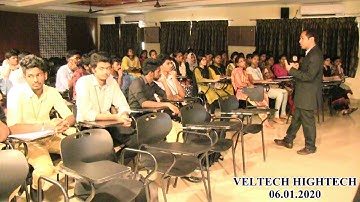 VELTECH HIGHTECH DEPT OF IT GUEST LECTURE 06 01 2020