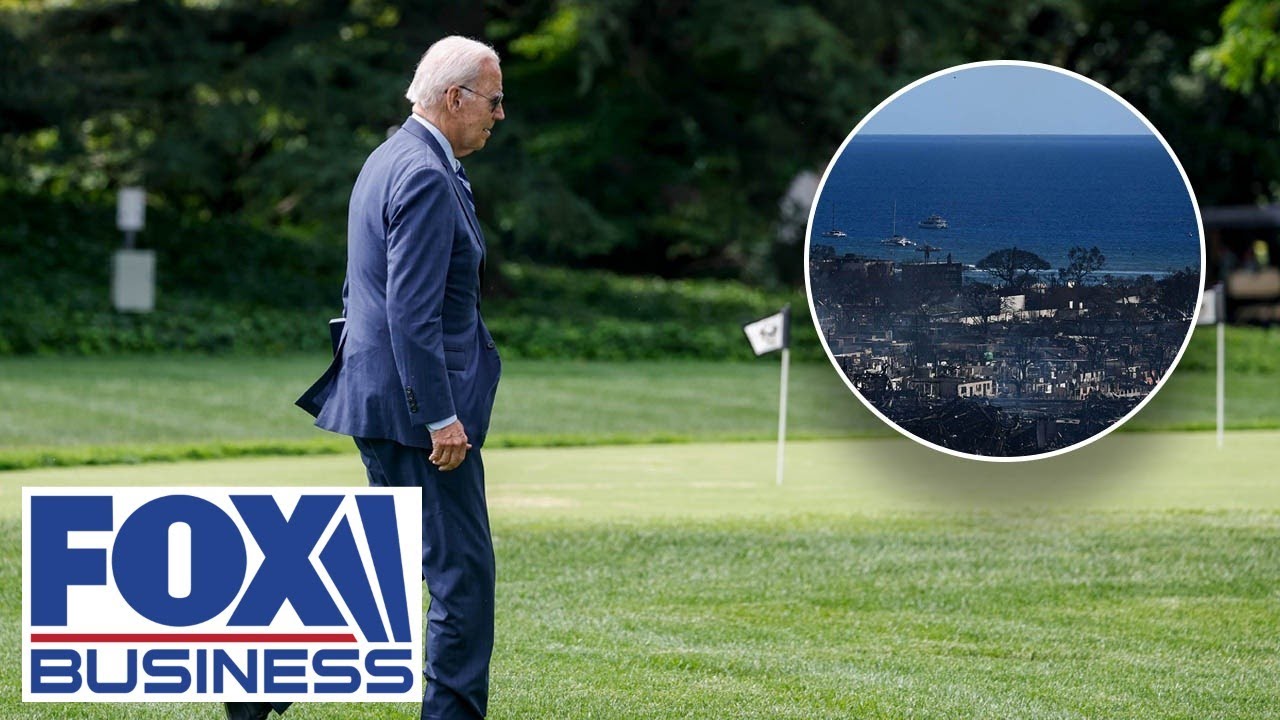 Biden dodges reporters’ questions about deadly Maui fires