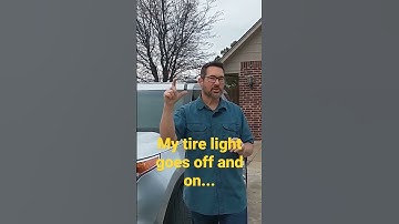 what if my tire light goes off and on? #tires #tpms #dad #carcare