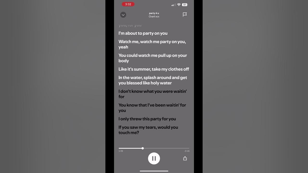 ~ party 4 u ~ • charli xcx • #shorts #lyrics #fyp #viral #lipsync #songs4u_ #charlixcx ~ party 4 u ~ • charli xcx • #shorts #lyrics #fyp #viral #lipsync #songs4u_ #charlixcx
