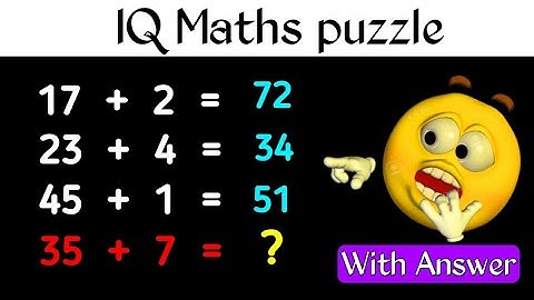 IQ Maths Puzzle // Maths puzzle with Answer //# 4 // #puzzle#logical #iq #logicalreasoning
