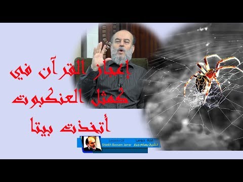 الشيخ بسام جرار الاعجاز العلمي فى قوله كمثل العنكبوت اتخذت بيتا