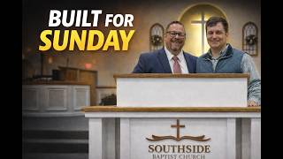 I Built a Custom Church Pulpit and Communion Table