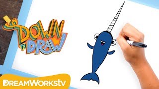 How To Draw a Narwhal | DOWN TO DRAW