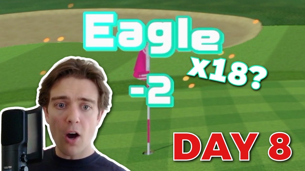 I Did It! All 18 Holes Under Par in Switch Sports Golf! (DAY 8)