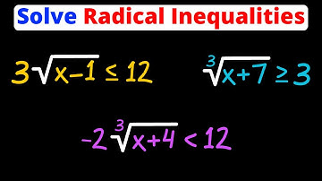 Solve Radical Inequalities | Square Roots & Cube Roots | Eat Pi