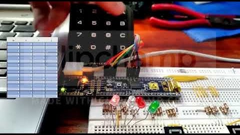 Teclado matricial a código binario