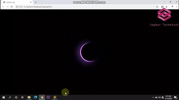 CSS Glowing Gradient Loader Ring Animation Effects