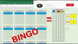 Bingo creado en excel sin necesidad de utilizar Macros o Visual Basic. Aprende jugando. sex. screenshot 5