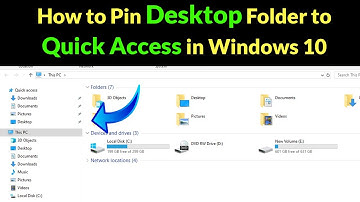 How to Pin Desktop Folder to Quick Access in Windows 10?