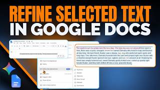 Refine Selected Text In Google Docs With Gemini
