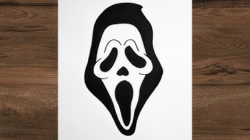 How to draw GHOSTFACE - Scream │ EASY drawing for beginners │ Step by step drawing tutorial