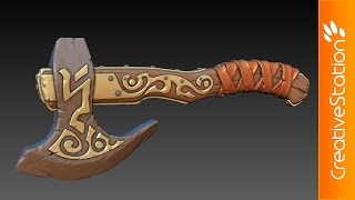 Battle hatchet - 3D Speed art (#Blender) | CreativeStation