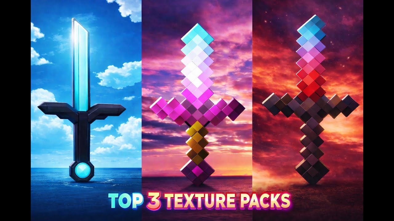 TOP 3 Minecraft Texture Packs You NEED to Try!|