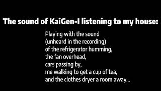 The Automation of Surprise: KaiGen-I Listening to my House Example