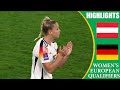 Austria vs germany  highlights  womens euro 2025 qualifiers