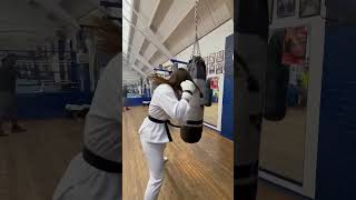 Karate Girl vs Heavy Bag 🥋💥 | Insane Power & Speed!