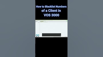 Step :14 How to Blacklist Numbers of Specific Destination of a Client in VOS 3000