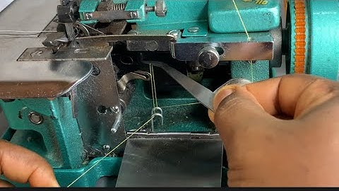 HOW TO THREAD A MANUAL WEAVING MACHINE. THREADING AN OVERLOCKER