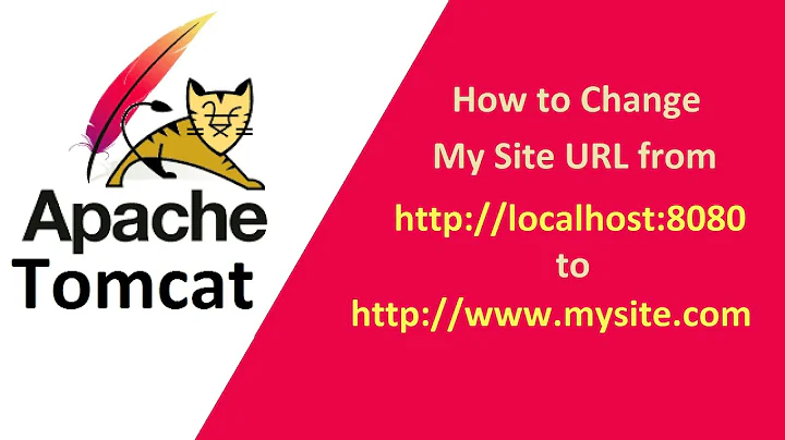 Apache Tomcat Server:  How to change My Site URL from http://localhost:8080 to http://www.mysite.com