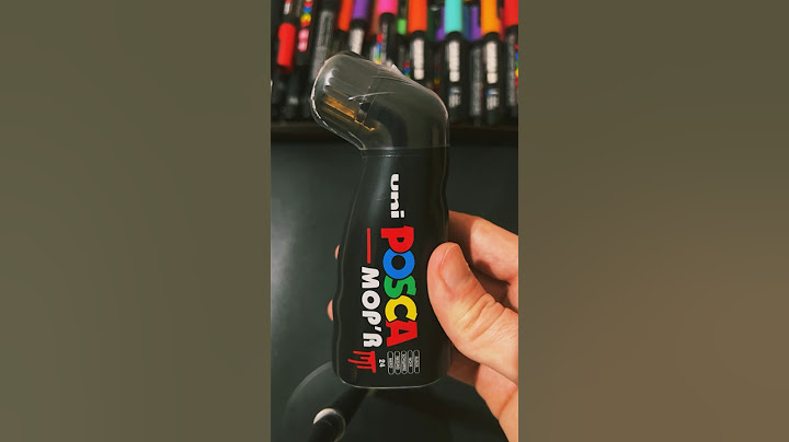 Activating My THICK BLACK POSCA MOP’R Marker! #shorts
