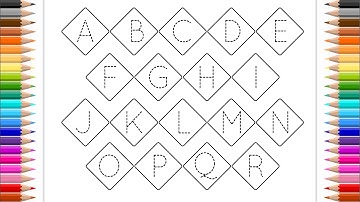 Learn Alphabet a to z  - Coloring  and Drawing for kids - Let